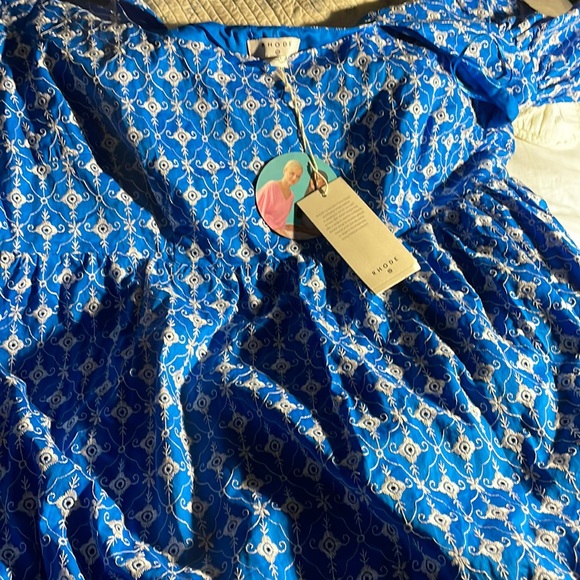 💰NWT RHODE Eyelet Mini Dress size 18 - Picture 4 of 8